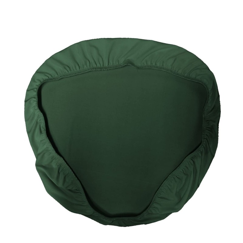 LA Linen Pack-4 Spandex Chiavari Chair Cushion Cover, Hunter Green