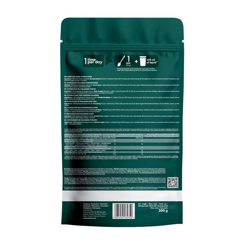Intenson Collagen Powder, 300 g, Collagen Type 1 and 3,