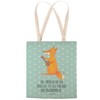 Mr. & Mrs. Panda Fox Guitar Shopping Bag, turquoise