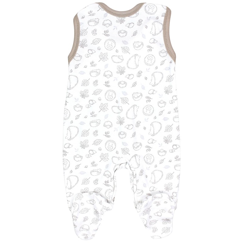 TupTam Baby Girls' Romper with Foot, Pack of 3, Hedgehog