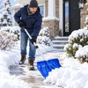 18-Inch Snow Shovel for Driveways and Walkways – Adjustable Aluminum