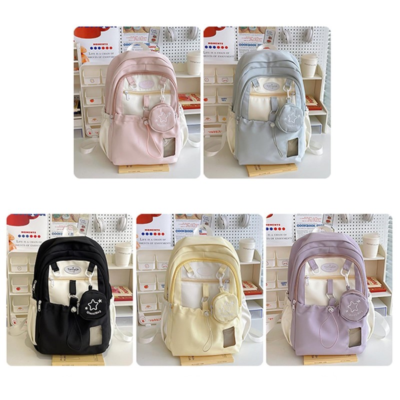 Goylmc Cute Backpack, Travel Double Shoulder Bag, Laptop Backpack for