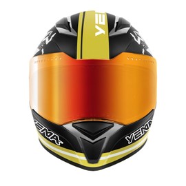 YEMA DOT Approved Full Face Motorcycle Helmet for Adults, Unisex Moped & Street Bike Helmet with Adjustable Air Vents - Lightweight, Comfortable Fit for Scooter, Cruiser YM-850 (Black-Star, Large)
