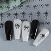 TailaiMei Bow Nail Stickers, 3D Design Self-Adhesive Nail Art Decals