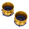 1 Pair NAB Hub Adapters Polished Aluminum Alloy Universal Loading