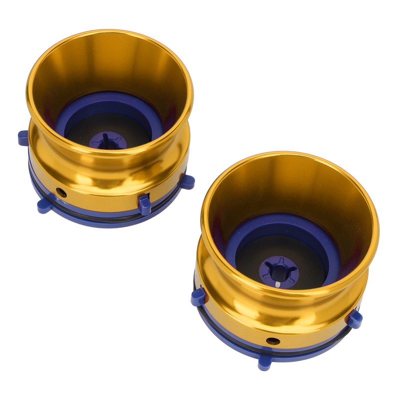 1 Pair NAB Hub Adapters Polished Aluminum Alloy Universal Loading