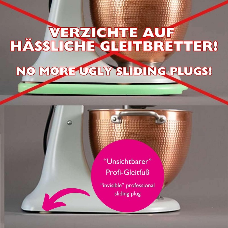 Kitty Professional Plug-in Sliding Attachment "Mover" Compatible with Kitchen Aid
