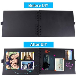 Álbumes de fotos, álbumes de recortes, álbumes de memoria de bricolaje 40 páginas papel Álbum de recortes para fotos A4 11.4x8.3 pulgadas regalo de bebé de aniversario de boda familiar