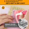 Curved Hot Ruler for Sewing, 12X4 Inch Hot Hem Ruler