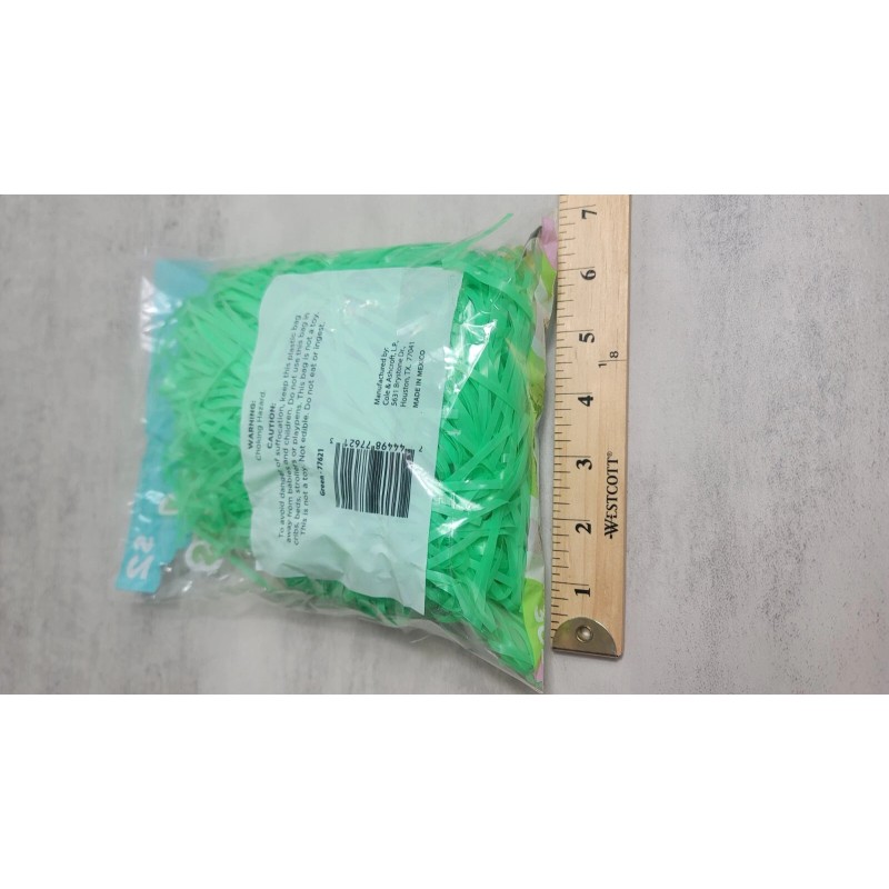 Easter Basket Grass Plastic Green Scented Candy Christmas Filler Discontinued