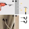 INBOLM 2pack Tie Back Hooks For Curtains Black Curtain Tie