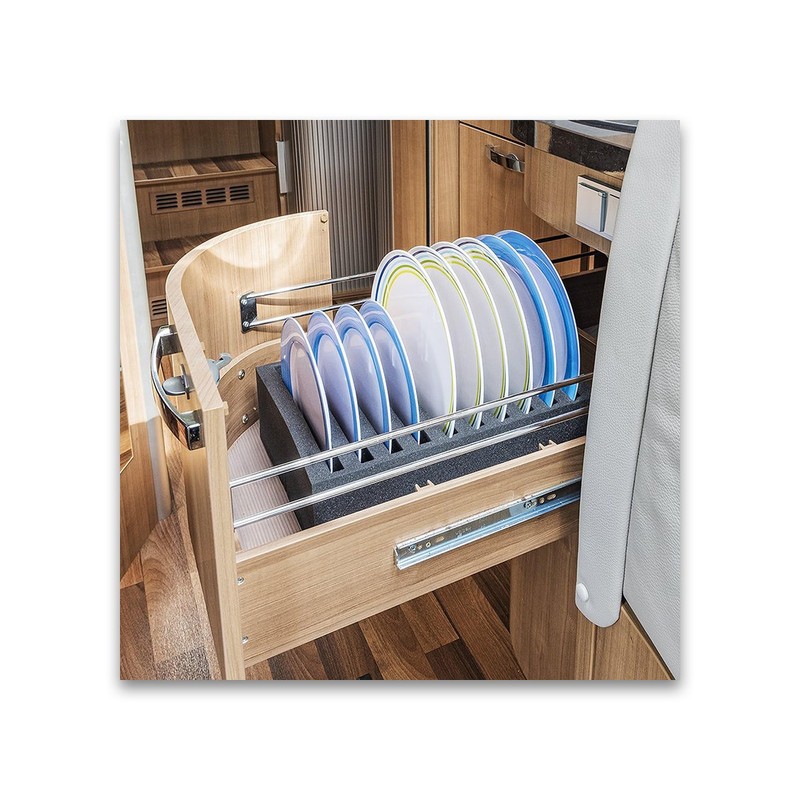 ProPlus 761472PMV01 Soft Foam Plate Holder for 10 Plates Motorhome