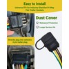PLUXPAER 4 Pin 5 Wire Trailer Wiring Harness 14AWG Pure