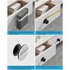 MeBantoo 5 Pack Black Self-Adhesive Cabinet Knobs, Self-Stick Hardware Kitchen