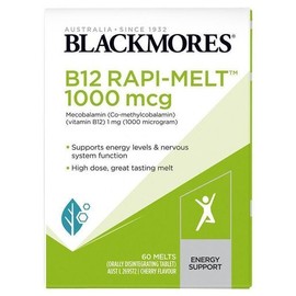 Blackmores Energy B12 Rapi-Melt 90 Cherry Flavoured Melts