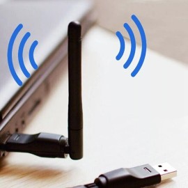 SODIAL 150Mbps 2.4G Wireless Network Card USB 2DBi WiFi Antenna LAN Adapter R MT7601 W6