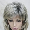 Lydell Wig Long Layered Blonde Grey Ombre Shag Classic Cap