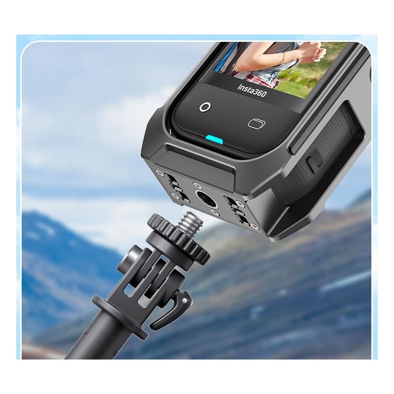 Insta 360 X5 Action Camera Cage Aluminum Alloy Frame Anti-Slip