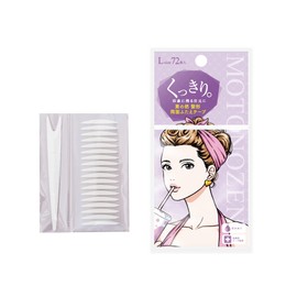 MOTONOZEN Eye Tape, Double Sided Tape, Double Sided Tape, Large, 1 Set, 72 Pieces, Easy to Apply, Strong, Inconspicuous, Crisp Type