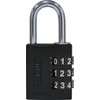 ABUS 80797 Aluminium Combination Lock 144/30 Black with Large Numbers
