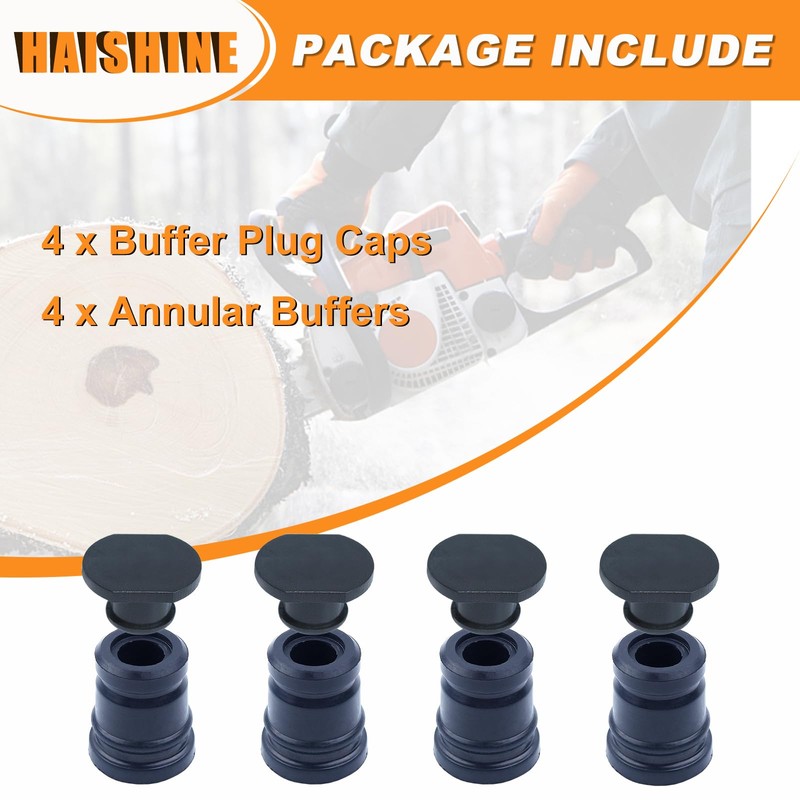 HAISHINE 4 Set AV Annular Buffer Plug Cap for STIHL