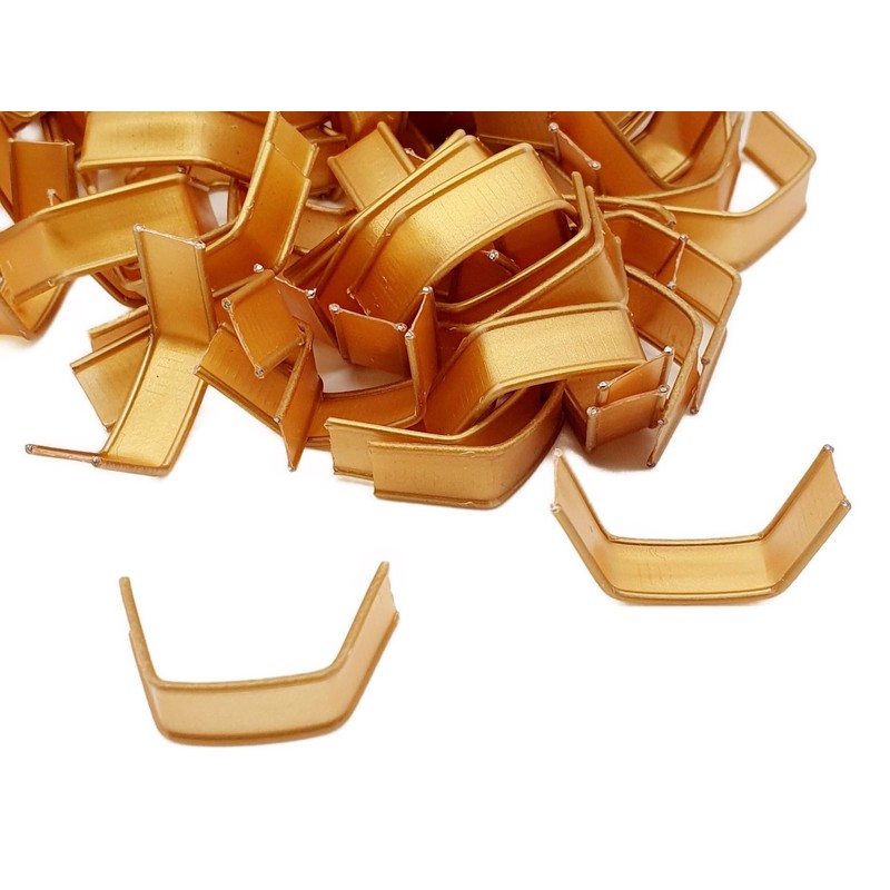 Pack of 1000 U-Clips Gold 40 mm Clip Tape Clips