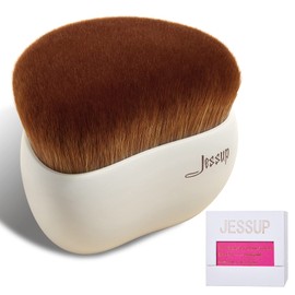 Jessup Brush Foundation Brush Kabuki Brush Makeup Brush 1 Piece Makeup Brush Face Brush Powder Brush Contour Brush Makeup Brush Liquid Foundation Gift Box Light Grey SF002