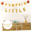 jojofuny 1set Thanksgiving Little Pumpkin Banner Glittery Bunting Photo Prop