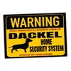 Dachshund Sign Warning Security System Door Sign Dog Sign Dog
