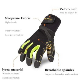 Intra-FIT Professional Anti-Vibration Glove EN ISO 10819:2013 Certified EN388:2016 Long Lasting, Good for Drilling Equipment Operation,Road Breakers Sanders Grinders Chipping Hammers