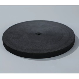 Party Ears 35 Yards 3/4” Black Knit Elastic in Bulk Wholesale Roll Knitted Elastic