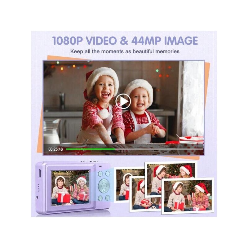 Digital Camera 32GB HD 1080P 44MP 2.4' LCD Display Screen