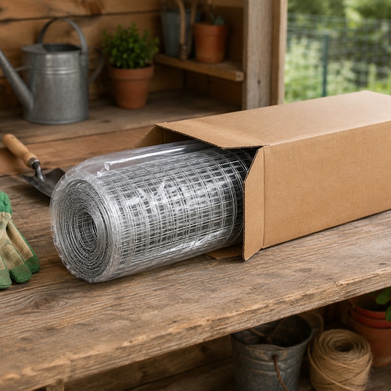 galvanized-welded-wire-mesh-for-garden-poultry-use-19-gauge-hardware-cloth-roll-for-fencing-and-protection -50x500