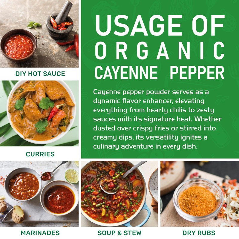 Jiva Organics Cayenne Pepper Powder Ground Chilli Pepper 5 LB