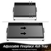 Daisypower Fireplace Tray with Handles, Expandable/Adjustable Ash Pan Ember Holder,