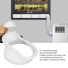 Air Conditioner Exhaust Hose Connector, Air Conditioner Window Adapter Flat Mouth Tube Connector Mobile Air Conditioning Accessories for 5.9in 5in Pipe