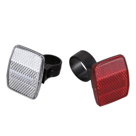 Bike Reflectors Bicycle Cycling Light Reflector Rear Front for Handlebar Saddle Bar 30.4MM 2PCS Bike Front Reflector Bicycle reflectors Set Cycling