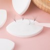 Isslly 10 Pcs White Lash Sponge for Practice, Eye Shaped