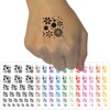 Sweet Geometric Flowers and Dots Seamless Repeating Pattern Temporary Tattoo