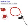 CILOYU Mini Bike Brake Lever 180mm Disc Brake Rotor Caliper