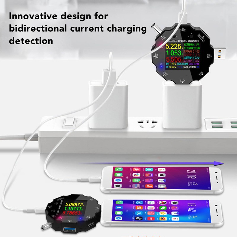 USB Digital Display Voltmeter Wireless Bluetooth Remote Control Charging Detector