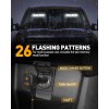 Emergency Dash Strobe Lights White Safety Flashing Warning Hazard Windshield