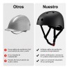 Casco Deportivo Bicicleta Patinaje 58-61cm Ajustable Negro Xl