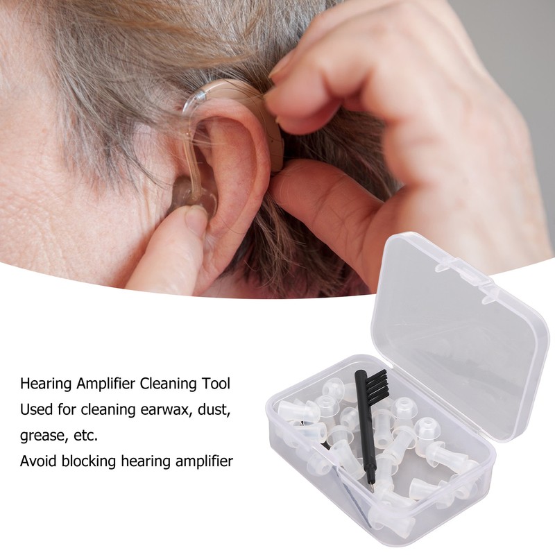 Hearing Amplifier Dome Ear Tip Earplug Set Hearing Amplifier Cleaning