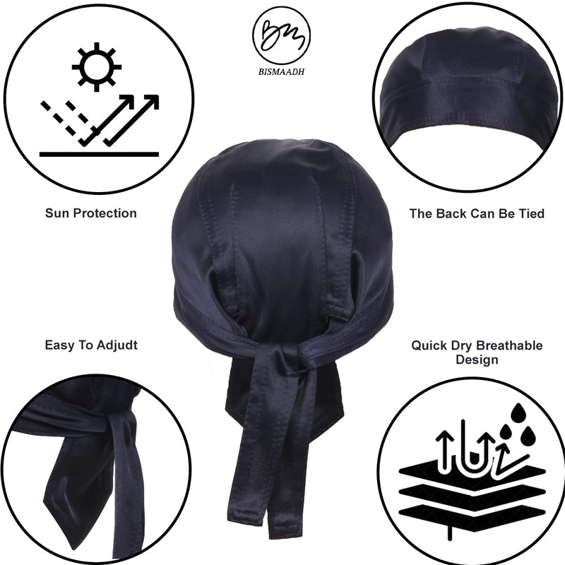 Adjustable Working Tie Back Scrub Caps Head Wrap Men and