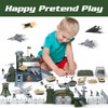 XDUOYJOY Army Toys, Military Airplane Tank Toy Sets with 13