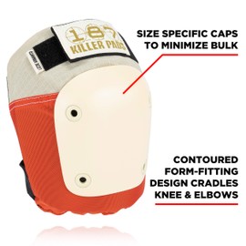 187 KILLER PADS Skateboarding Knee Pads, Elbow Pads, and Wrist Guards, Six Pack Pad Set, Lizzie Armanto Signature Edition, XS