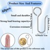 Small Curtain Track Hooks 60pcs S Shaped Short Drape Pins