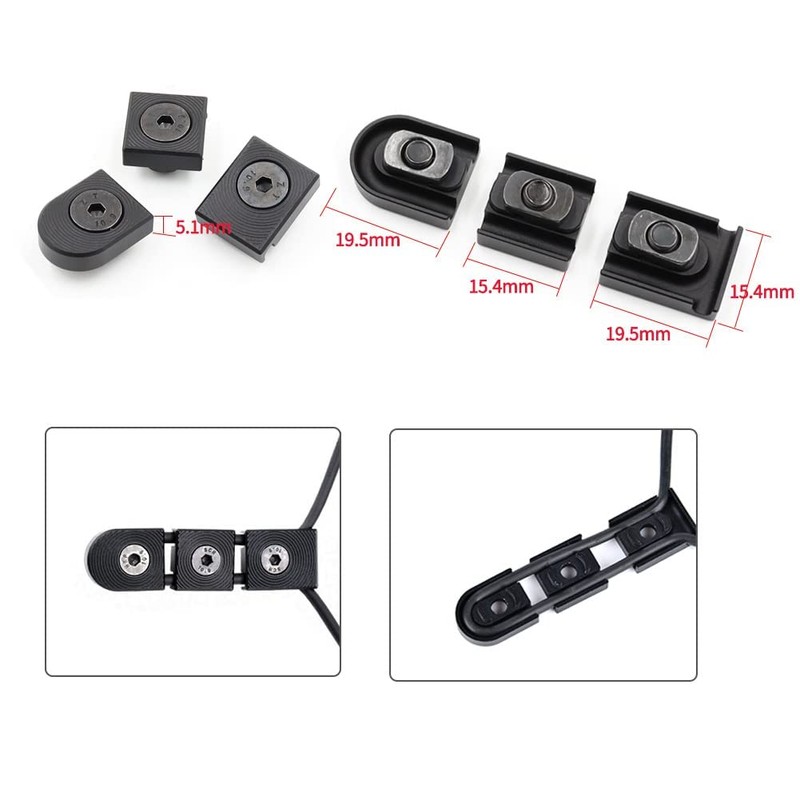 LThyzszb MLOK Tactical Light & Laser Pressure Switch Cable Guides