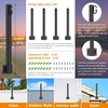 SINLEY 2.8Ft String Light Poles 4 Pack,Light Poles for Outside